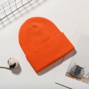 Unisex Beanie Hats Custom Beanie Plain Warm Winter Hats, Letter Logo Knit Beanie with Custom Logo